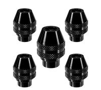 Nicfaky 5 Pcs Quick Change Chuck Multifunction Universal Mini Keyless Drill Chuck for Electric Grinder Tool 0.4-3.2mm