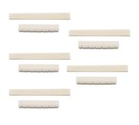 Nicfaky 5X Classical Guitar Bone Slotted Saddle Nut Set