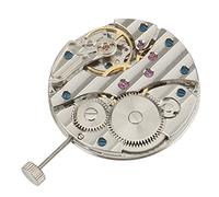 Nicfaky 6497 St36 Mechanical Manual Winding Watch P29 44 mm Stainless Steel Case Watch Fit 6497 with Movement, silver