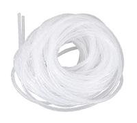 Nicfaky Cable Wire Organizer Manager Spiral Wrap Band 6mm Dia 15M Length White