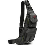 NICGID Sling Bag Chest Shoulder Backpack Crossbody Bags Casual Daypack for Men Women, Black-2, S, Travel