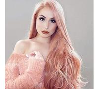 NICHANGHUA 27.5" Hot Pink Long Loose Curly Wavy Wigs for Women Ladies Girl Middle Part Heat Resistant Natural Looking Party Wig Heat Resistant Fiber Cosplay Wig/A (Color : A)