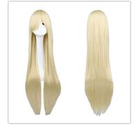 NICHANGHUA 40" 100cm Long Straight Wig Unisex Anime Cosplay Wig with Fringe Halloween Costume Wigs (Color : Blonde)