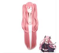 NICHANGHUA Anime Long Straight Krul Tepes Wig Owari no Seraph Of The End Synthetic Hair Anime Cosplay Wig Ponytail Wigs