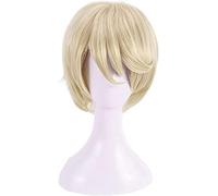 NICHANGHUA Cosplay Perücke Alois Trancy ght Gold Kurzhaar Rollenspiel Halloween Party Perücken + Perücke Mütze