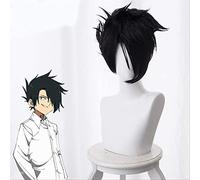 NICHANGHUA Cosroad The Promised Neverland Ray Emma Cosplay Wigs Men Women Yellow White Black Wig One Size B (Color : B)