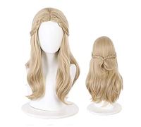 NICHANGHUA Fünfte Persönlichkeit Psychologe Cosplay Synthetische lockige Perücke Halloween Kleid Spiele Party (Color : Yellow)