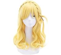 NICHANGHUA L-email wig Love Live Sunshine Cosplay Wigs LoveLive Kanan Ruby Mari Honoka Yoshiko Riko You Watanabe Cosplay Wig Synthetic Hair 14inches Yellow (Color : Yellow)