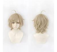NICHANGHUA Long Black Gardient Red for VTuber Hoive Vox Akuma Cosplay Wig Hair Synthetic Hair Heat Resistant Unisex Adult Free Wig Cap (Color : Kanae-Short)