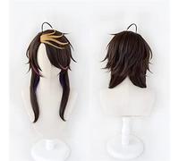 NICHANGHUA Long Black Gardient Red for VTuber Hoive Vox Akuma Cosplay Wig Hair Synthetic Hair Heat Resistant Unisex Adult Free Wig Cap (Color : ShuYamino)