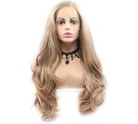 NICHANGHUA Long Blonde Wig High Temperature Wig Wave Long Wavy Women Synthetic Wig Blonde Wig Curly Wigs r Wig Cosplay Girl Party Fancy Dress Daily Use,Actor,Star,Anchor/A (Color : A)
