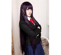 NICHANGHUA Ore No Imouto Ga Konnani Kawaii Wake Ga Nai Gokou Ruri 100cm Long Straight Synthetic Hair Anime Cosplay Wig Purple Black Mix purple black
