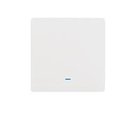 NICHANGHUA Smart Switch WiFi Push Button Wall Light Switches EU AC 90v 250v No Neutral Compatible With Tuya Wireless Control Compatible With Alexa Compatible With Google Home(1-gang,With neutral 90-25