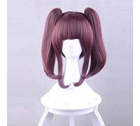 NICHANGHUA @ST CINDERELLA GIRLS Ogata Chieri Cosplay Wig 35cm Claw Clip Ponytail Synthetic Hair Wig for Women Girls Wine Red
