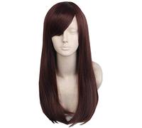 NICHANGHUA Women's Cosplay Wig Medium Wavy Synthetic Fiber Costume Hair 19 Inch (Color : Brown)
