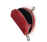 Niche leather women bag change bag purse small and exquisite coin bag mini wallet certificate storage bag, Crimson, Simple