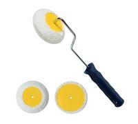 Nichiyo Corner Paint Roller Kit, 3 Pieces Mini Drywall Corner Roller for Use with Water-Based, Oil Or Enamel Paints Edger Corner Paint Roller Tool for Home Office Wall Painting Decoration