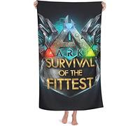 NICHIYOBI ARK: Survival Evolved 3D Digital Print Bath Towels, Soft and Fluffy Beach Towels, Fashionable Appearance, Travel Towel, Soft and Fade-resistant (14.75 cm x 150 cm)
