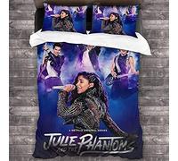 NICHIYOBI Julie and The Phantom Microfibre Duvet Cover Set and Pillowcase, Soft, Comfortable, 3Piece Bed Linen Set, No Filler, (6.135 x 200 cm + 50 x 75 cm x 2) (1, Single 135 x 200 cm) (Single 135