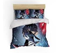 NICHIYOBI Solo Leveling Duvet Cover Bedding Set - Duvet Cover and Pillowcase, Microfibre, 3D Digital Print, 3-Piece Bed Linen (2.200 x 200 cm + 50 x 75 cm x 2)