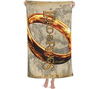 NICHIYOBI The Lord of The Rings Beach Towels, 3D Digital Print Bath Towels, Fashionable Appearance, Travel Towel, Soft and Fade-resistant (2.70 cm x 140 cm)