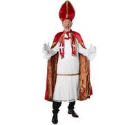 Nicholas Costume Christmas Santa Xmas Hat Adult Festive Set Traditional Men Red
