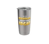 Nicholas Costume IDGAF Funny Meme Halloween Costume for Nick Stainless Steel Insulated Tumbler
