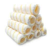 Nicholas Jack 9 inch Roller Sleeves, Pack of 10 Rollers for Painting Walls and Ceilings with 1.5" Standard Fitting - Professional Paint Roller Sleeve for Smooth Finish Emulsion Paint