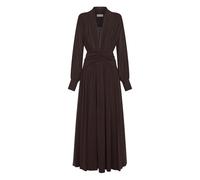 Nicholas Jocelyn V-neck gathered maxi dress - Brown 2-12