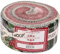 Nicholas Lapp Hand Picked Christmas Strips 40 2.5-inch Strips Jelly Roll Maywood Studio