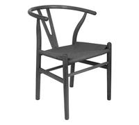 Nicholas Winter Beech Wooden Danish Style Dining Chair - Black/black - Solid Wood Wish Beech Bone Wood Chairs