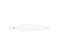 Nichols Lures 8FS2-35 8" Ben Parker Magnum Flutter Spoon Silver Shattered Glass, 3.5 oz