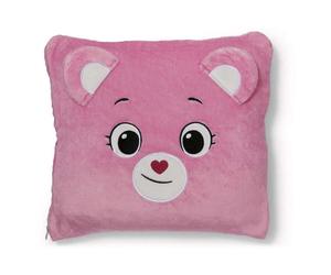Nici 2 In 1 Blanket & Care Bears Cheer Bear Cushion 165x140 Cm 35x35 Cm Pink Kids