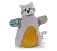 Nici 2 In 1 Raccoon Doudou And Marionette 26x25 Cm