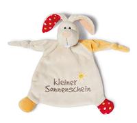 NICI 40043 Cuddly Blanket Rabbit 'Little Sunshine' 25 x 25 cm - Cuddle Blanket from 0+ Months - Cuddly Toy for Babies & Toddlers