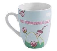NICI 41450 Porcelain Mug, White with Colourful Print, 8.3 x 12 x 10.5 cm