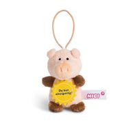 NICI 44866 Pig Pendant with Saying Du bist einzigarten, 8 cm with Loop