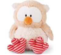 NICI 46096 Cuddly Toy Owl Owluna with turnable Head 35cm, BeigePink, 35 cm