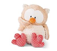Nici 46097 Cuddly Toy Owl Owluna with turnable Head 50cm, Beige/Pink