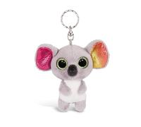 Nici 46310 Glubschis Keyring Koala Miss Crayon 9cm, Cartoon, Grey/Multi-coloure, One Size