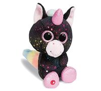 Nici 46316 galaxy Cuddy Soft Toy Glubschis Unicorn Vita-Mi 15cm, Black/Multi-Coloured Polka Dots