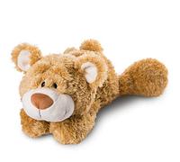 Nici 46514 Animal Cuddly Soft Toy Lying Classic Bear 50cm, Golden Brown, 50 cm