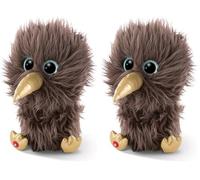 Nici 46622 Bird GLUBSCHIS Cuddly Soft Toy Kiwi Soda 15cm, Grey, Standard Size (Pack of 2)