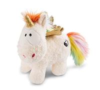 NICI 47377 Rainbow Cuddly Yang 22 cm - Mystical Creature Toys for Girls, Boys, Babies & Stuffed Animal Lovers, Fluffy Plush Unicorns to Cuddle & Play with, White/Colourful