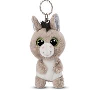 NICI 47661 Original - Glubschis Donkey Keyring Donki 9cm - Cuddly Toy Penda