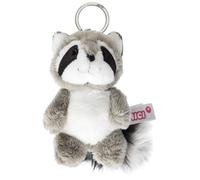 NICI 47869 Raccoon Rod Keyring 10 cm, Grey, One Size