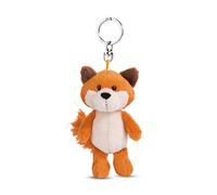 Nici 49140 Fox Fridalie 10cm Orange-Sustainable Companion Cuddly Animal Pendant Lanyard, Ring & Key Holder, 10 cm