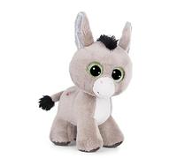 NICI 49288 Hearts Cuddly GLUBSCHIS Donkey Donki 17cm Grey Standing-Sustainable Made Plush, Cute Soft Toy to Cuddle and Play with, for Children & Adults, Gift idea