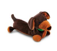 Nici 49821 cuddly toy dachshund 20cm lying brown - Soft toy made of soft plush, cute cuddly toy for cuddling and playing, for children & adults, great gift idea