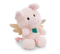 NICI 61894 Cuddly Toy, Guardian Angel Pig 12 cm, in Gift Box, 12 x 6.5 x 9.5 cm, Pink, Soft Plush, Cute Stuffed Animal Cuddling and Playing, Great Gift Idea for Children and Adults